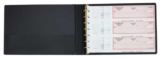 Picture of 7-Ring Check Binder - 14 x 10 Vinyl (RB-9988)
